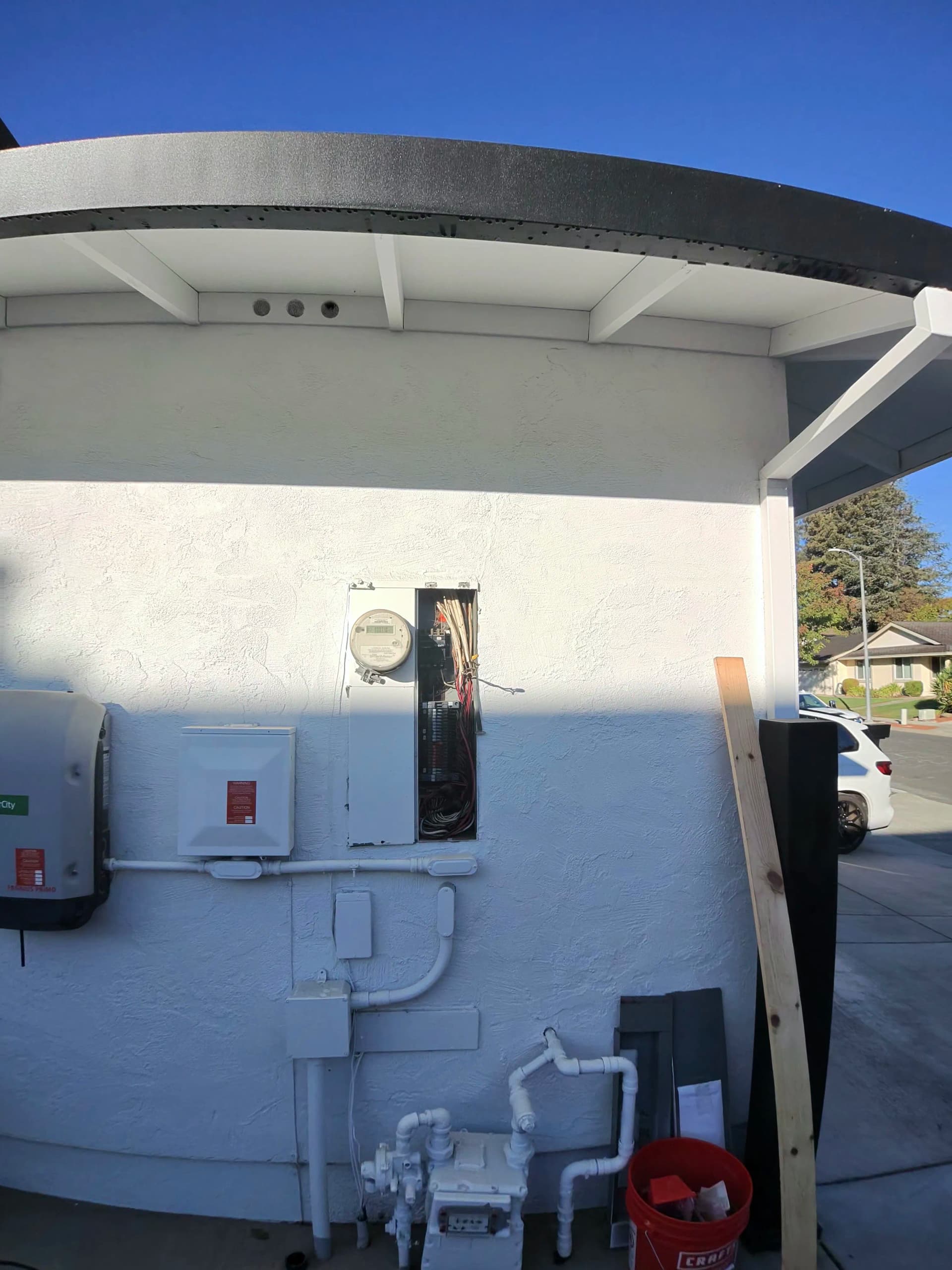 Zinsco Panel Replacement Done Right - Upgrade Plus Stucco Patch image