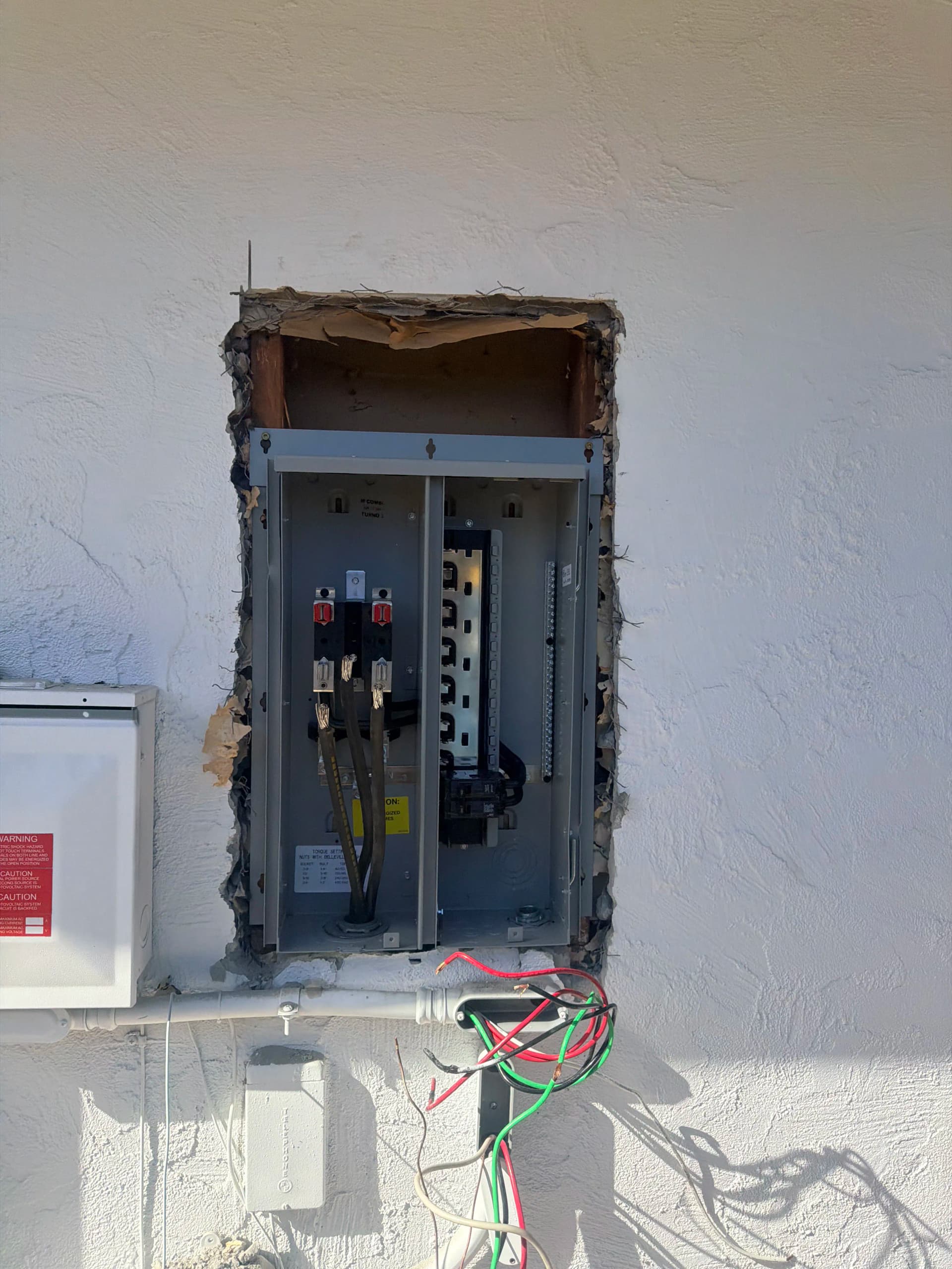 Gallery photos for Zinsco Panel Replacement Done Right - Upgrade Plus Stucco Patch: Image #5