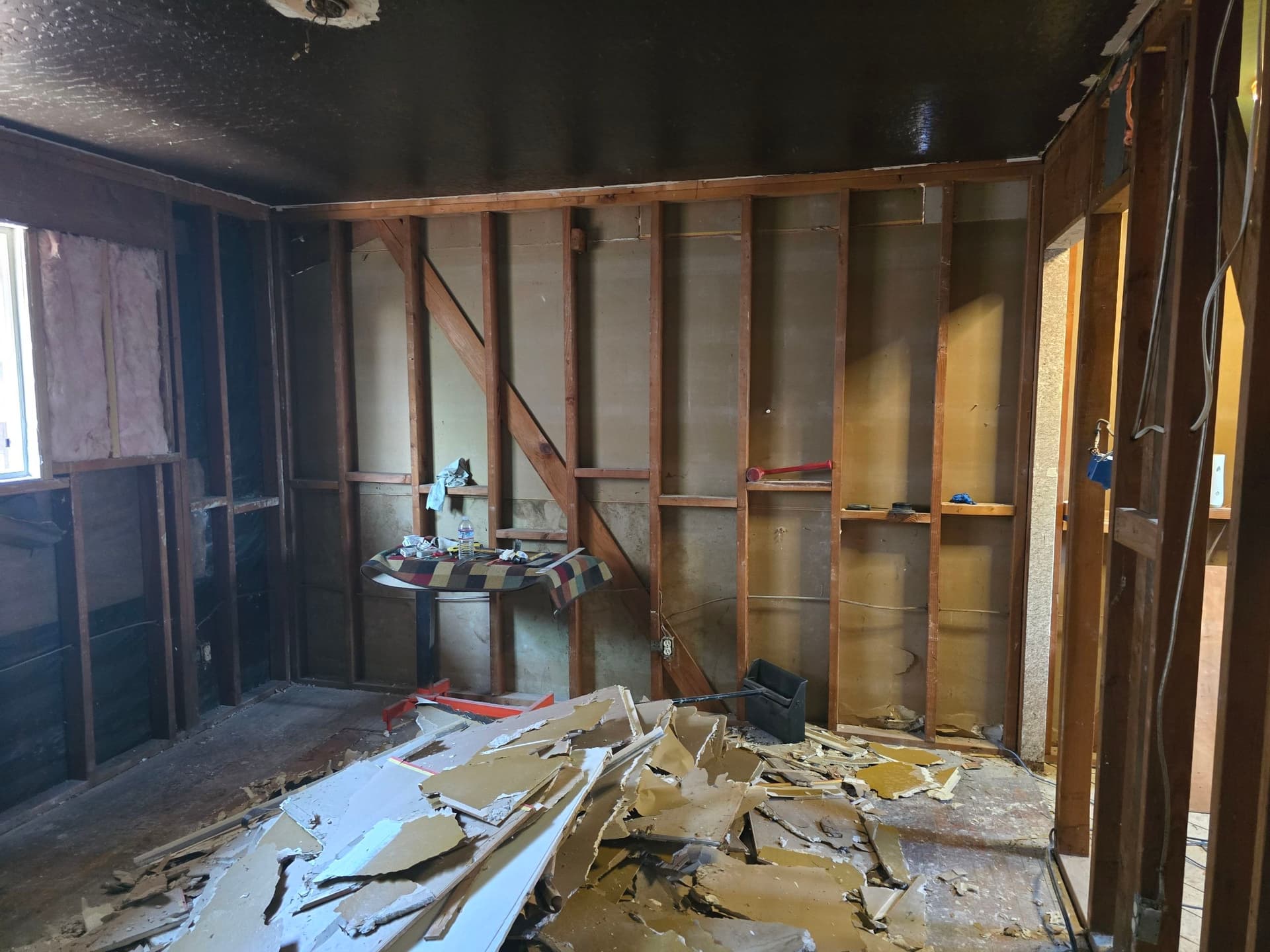 Room Remodel With Knob-and-Tube Wiring Removal and Full Electrical Upgrade image