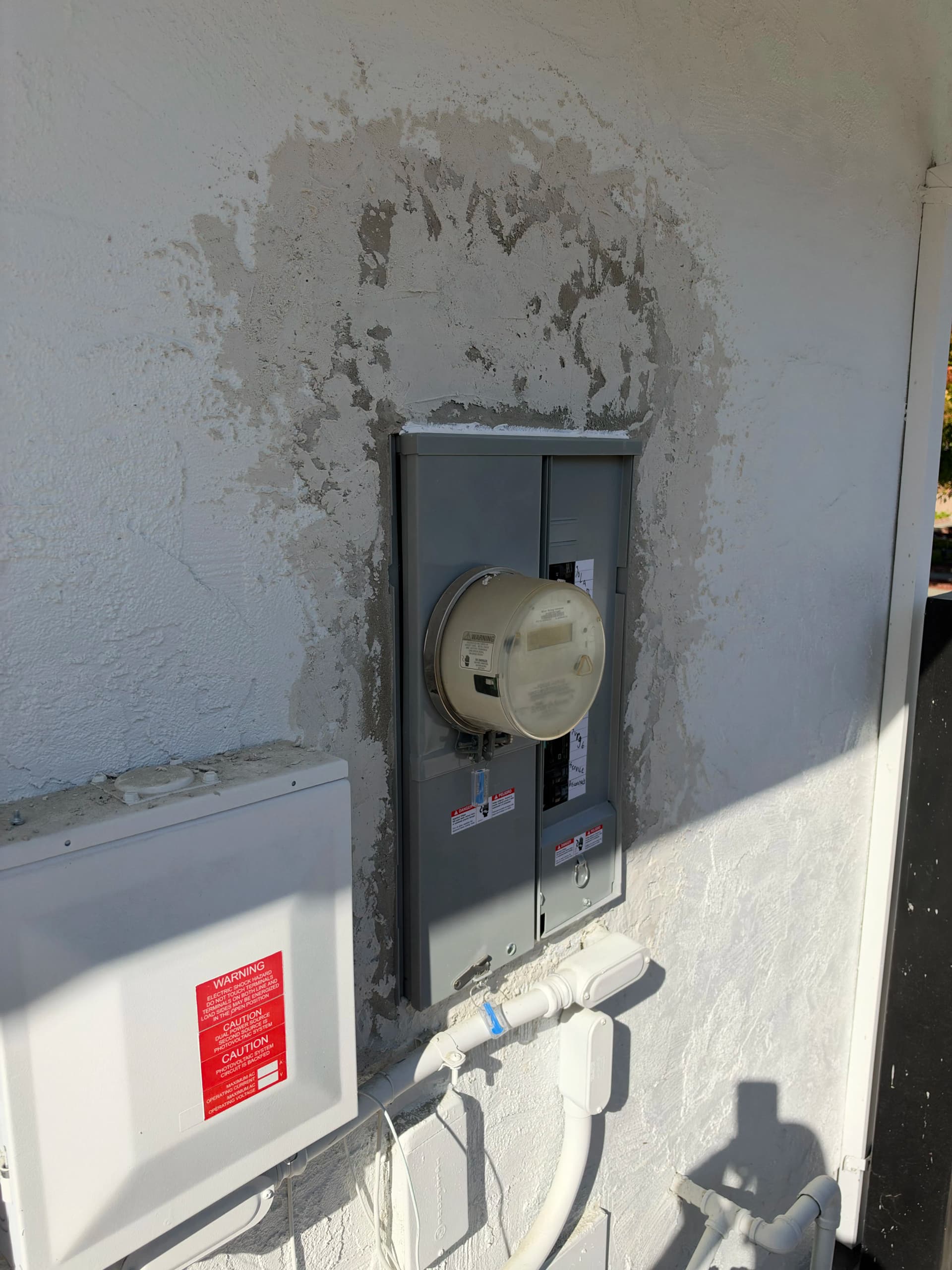 Gallery photos for Zinsco Panel Replacement Done Right - Upgrade Plus Stucco Patch: Image #8