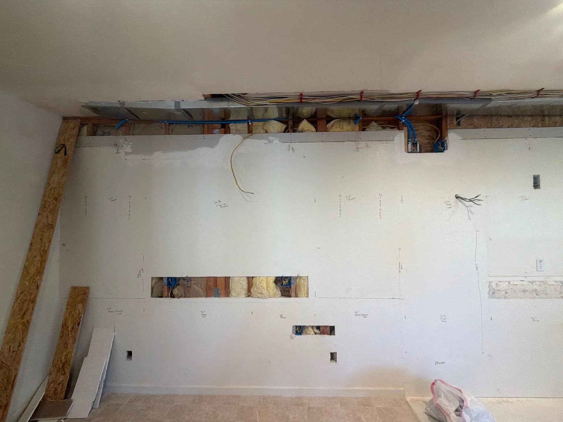 Kitchen Remodel Electrical Rough-In to Finished Lighting Install image